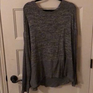 Plus size yoga sweater with thumb holes 2x